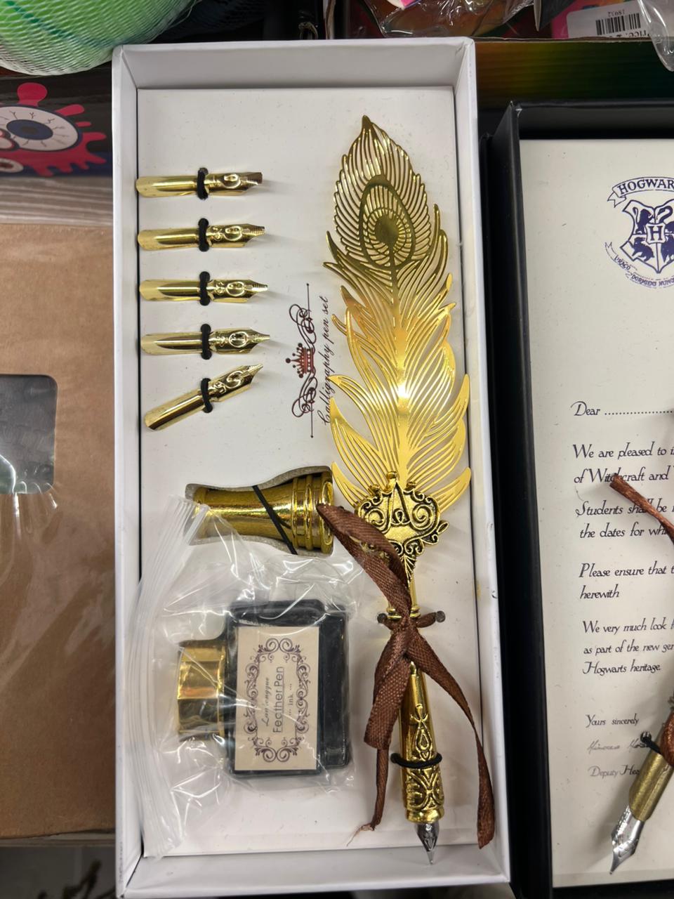 Feather Gold Ink Pen