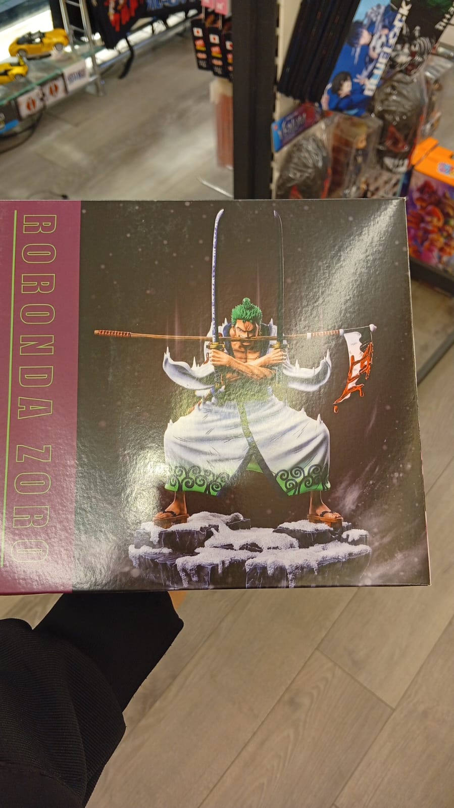 white zoro figure pvc figure