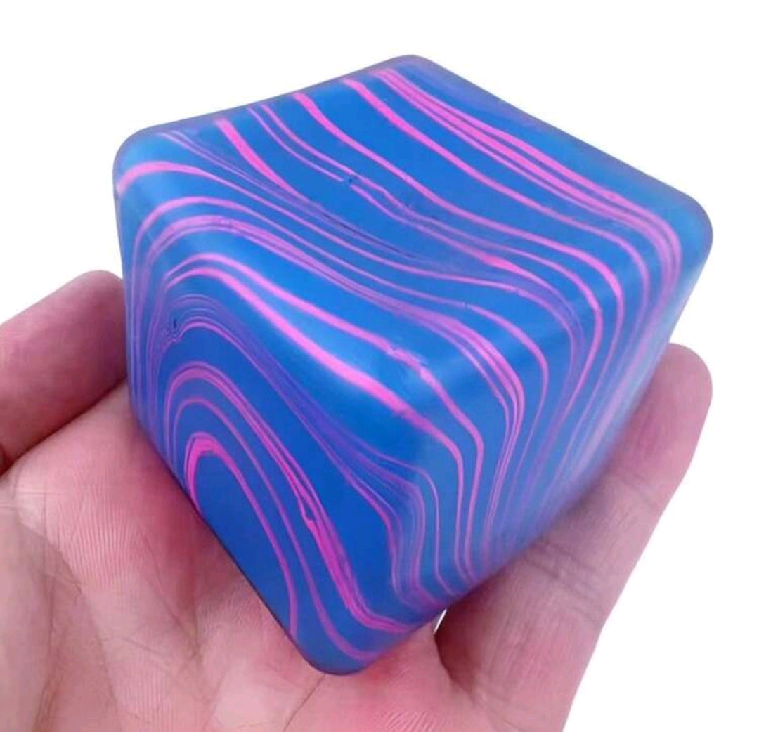Cube Squeeze Ball Blue - Image 2