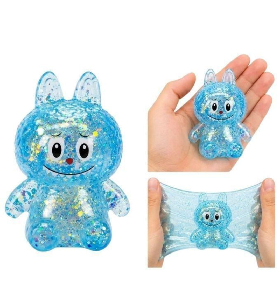 Labubu Glitter Stretch Blue - Image 2
