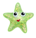 Glitter Starfish Squishy Green