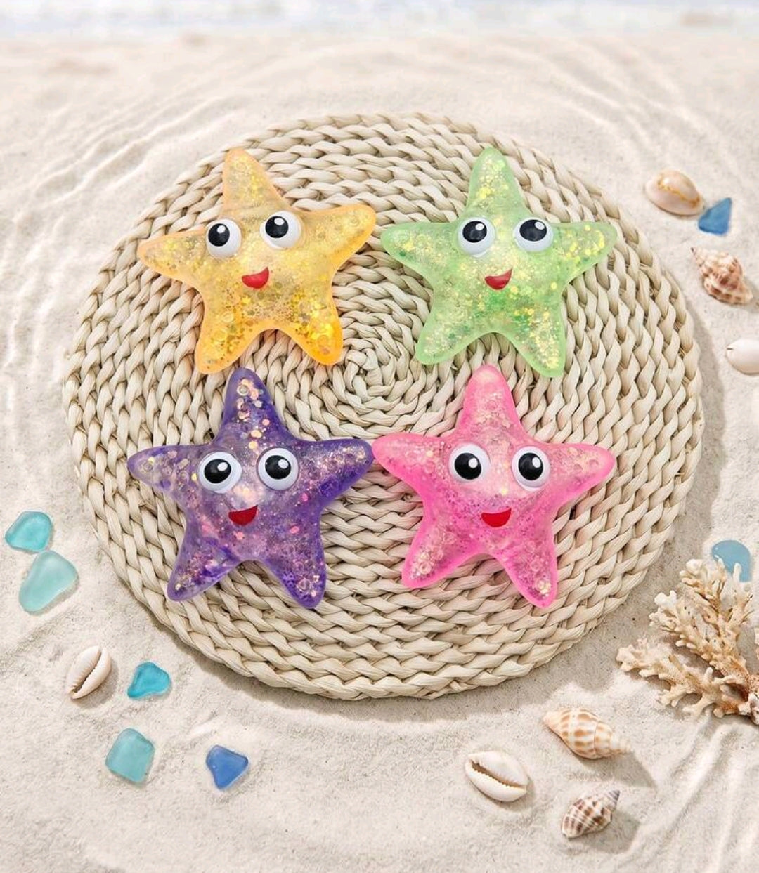 Glitter Starfish Squishy Green - Image 3