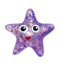 Glitter Starfish Squishy Purple