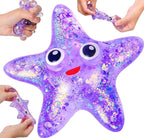 Glitter Starfish Squishy Purple - Image 2