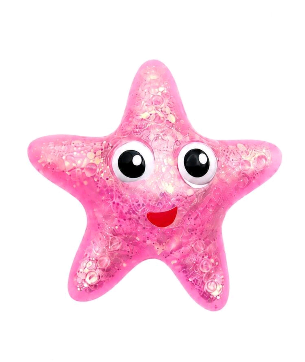 Glitter Starfish Squishy Pink