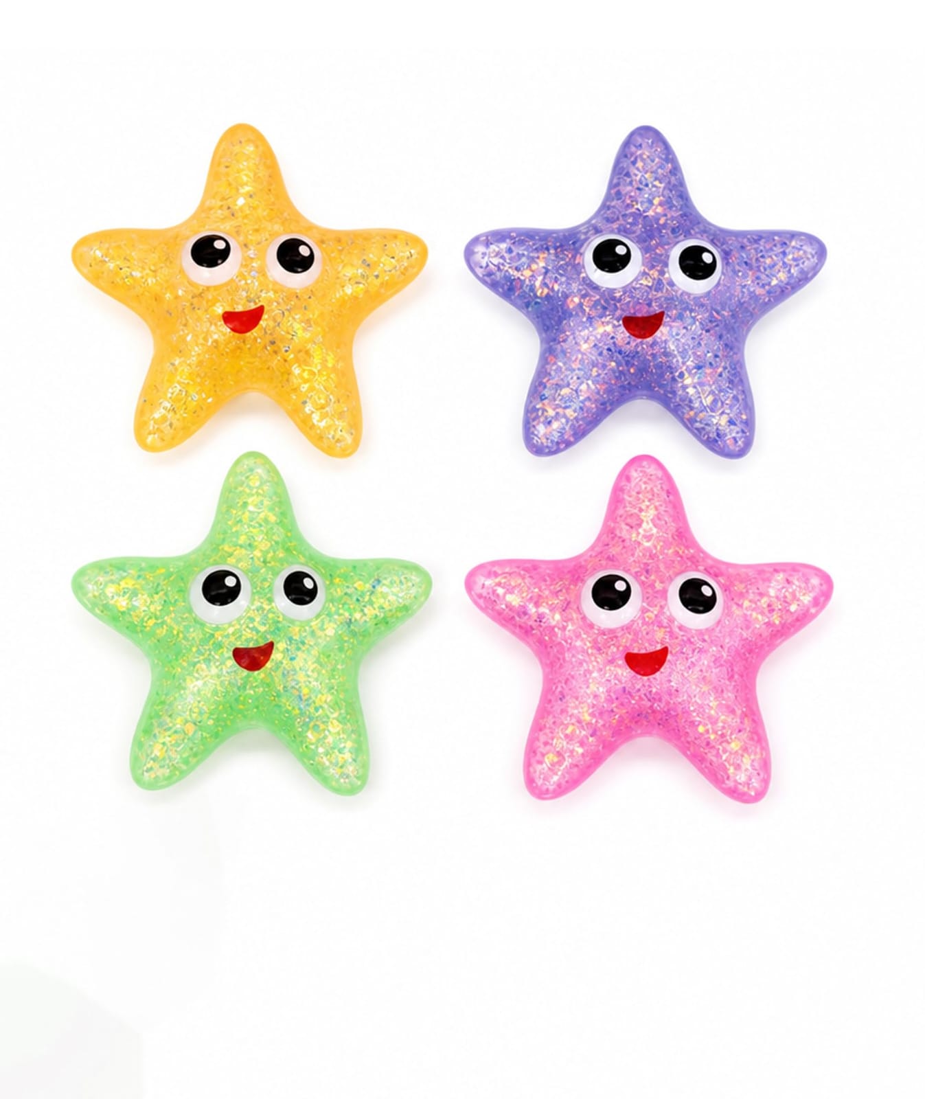 Glitter Starfish Squishy Pink - Image 2
