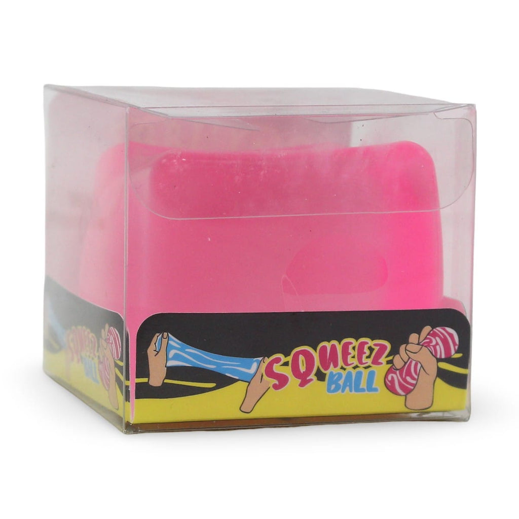 Cube Squeeze Toy Pink