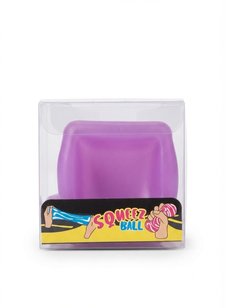 Cube Squeeze Toy Purple