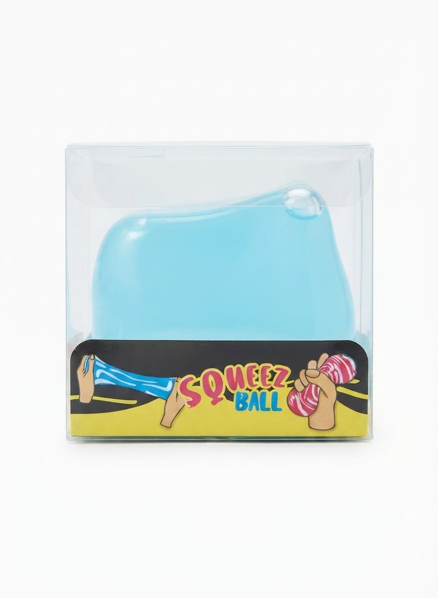 Cube Squeeze Toy Blue