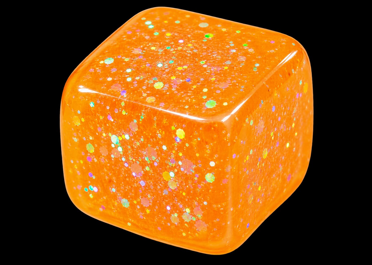 cube squeeze Orange Glittrr