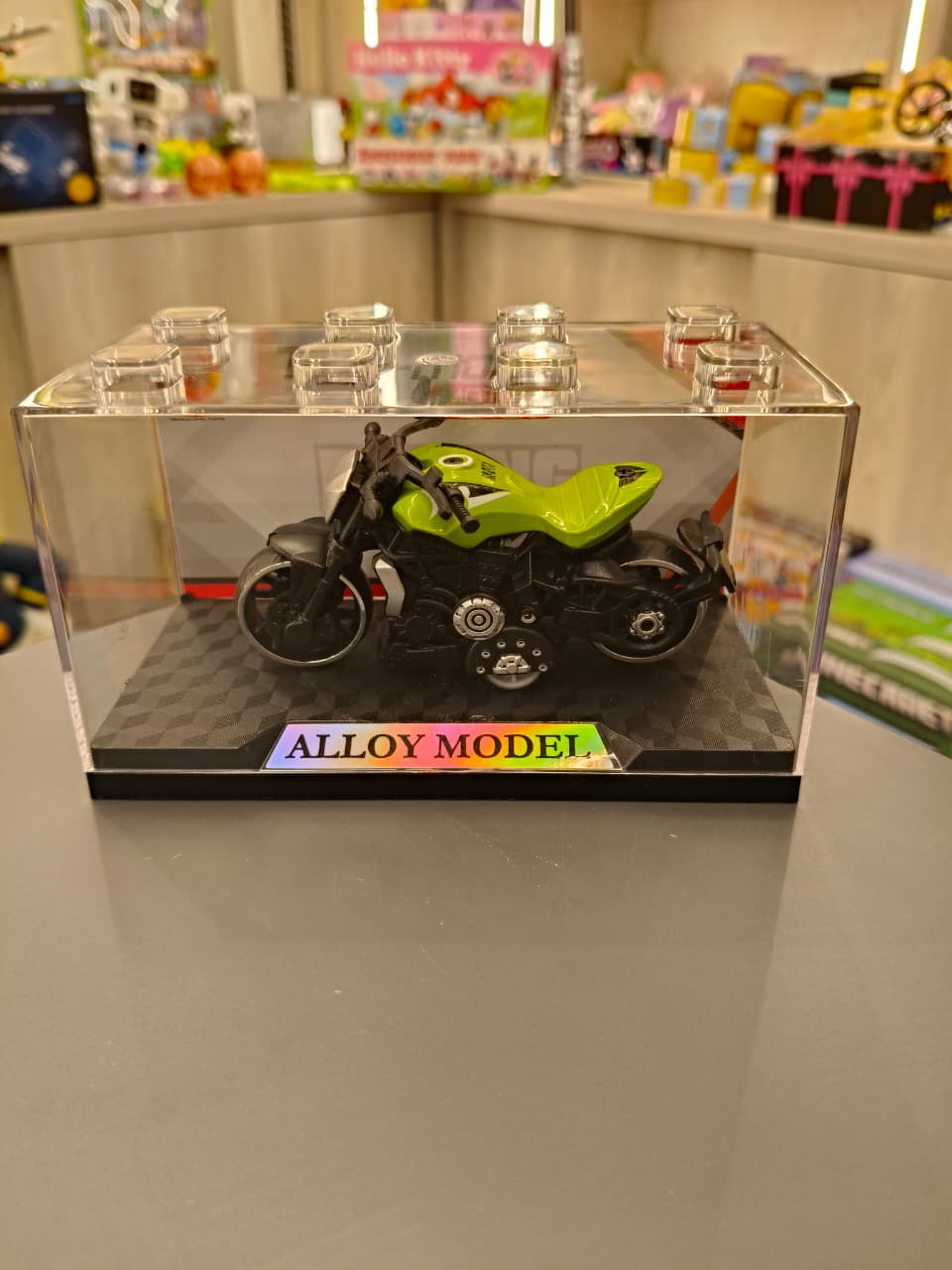 Bright Green Street Naked Bike Alloy Model