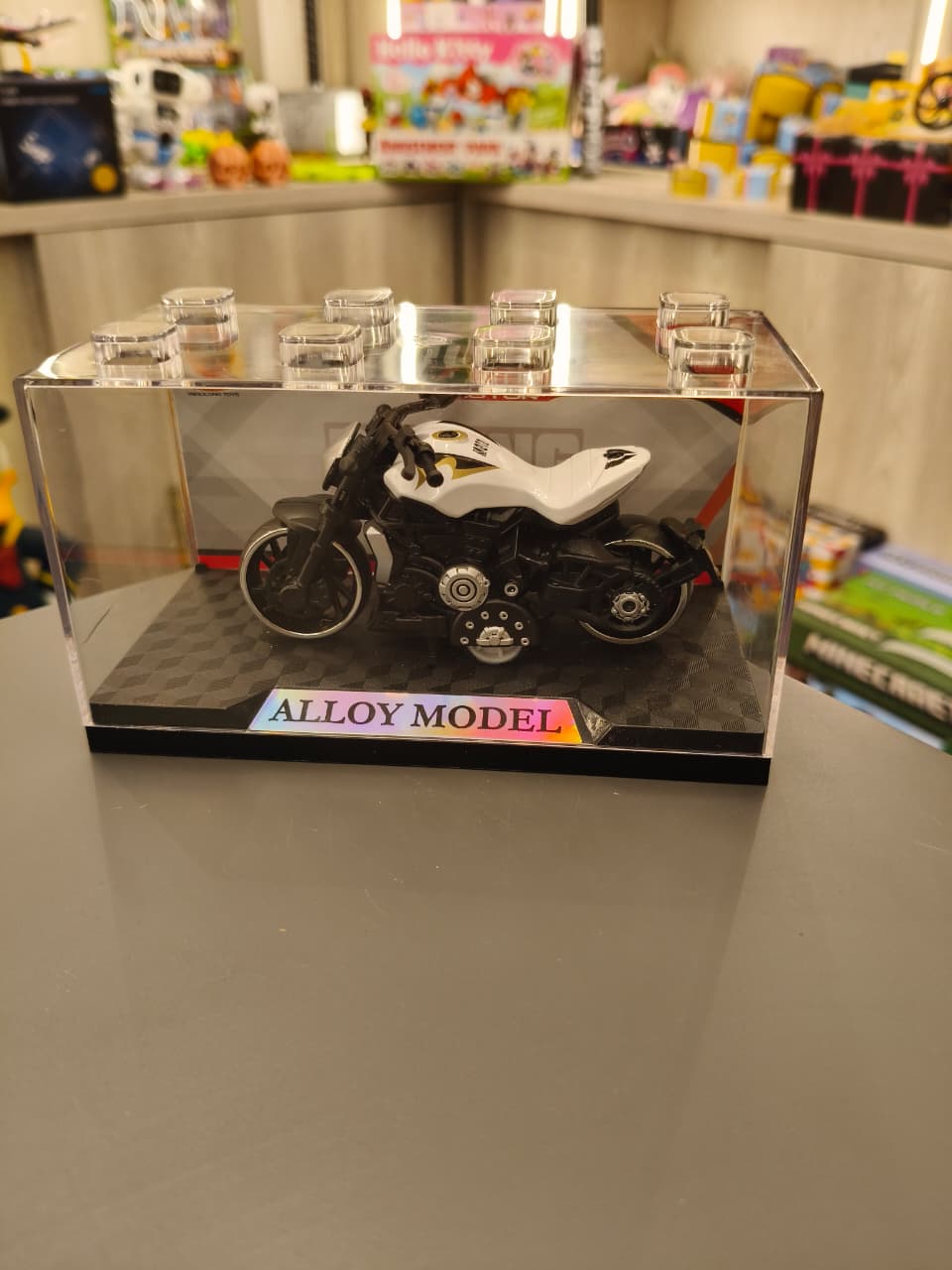 White Street Naked Bike Alloy Model
