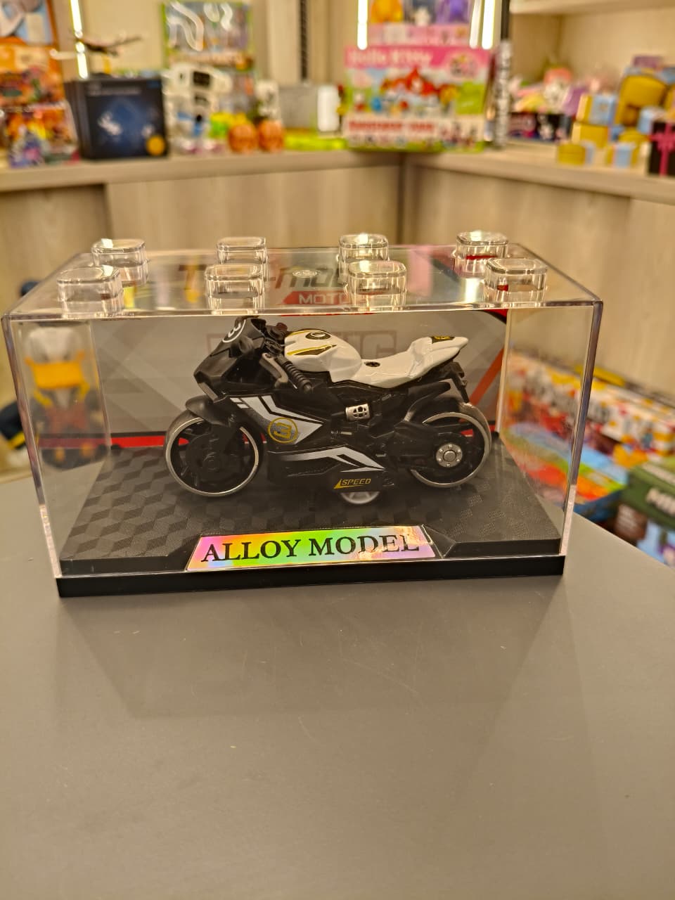 White Sport Bike Diecast Motorcycle Replica