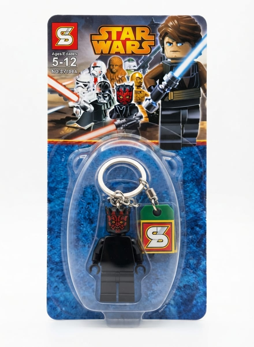 Darth Maul Minifigure Keychain