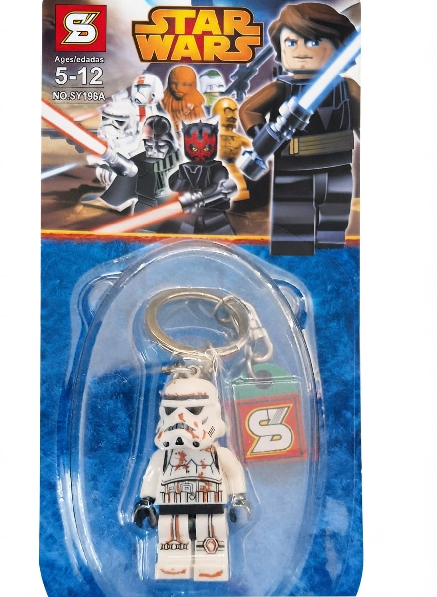 Battle-Damaged Stormtrooper Minifigure Keychain