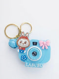 Labubu Camera Shaped Keychain with Bell