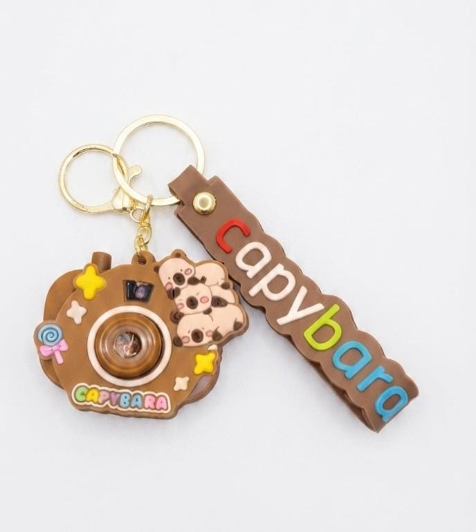 Capybara Camera Keychain