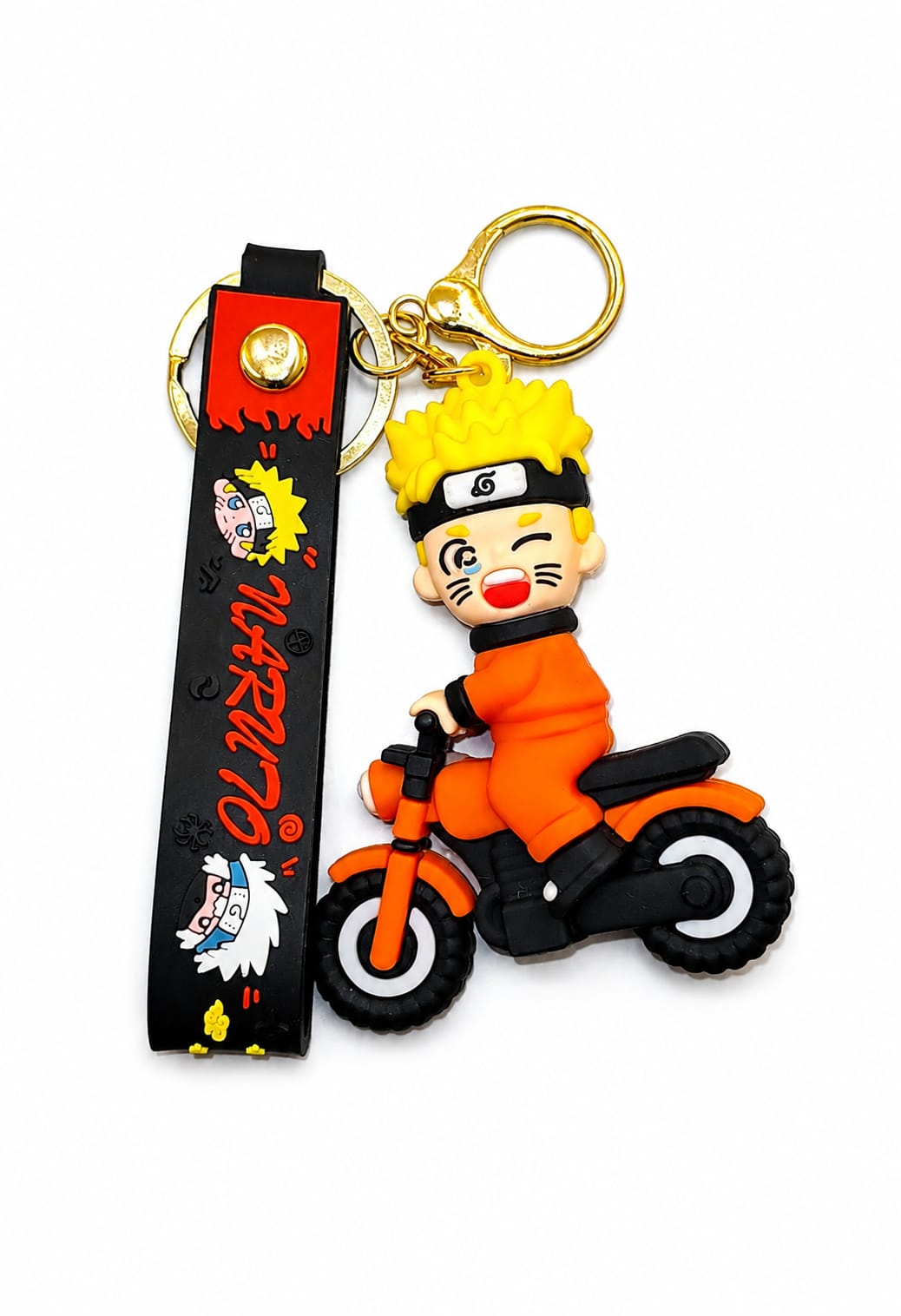 Naruto Uzumaki on Motorcycle Chibi Keychain