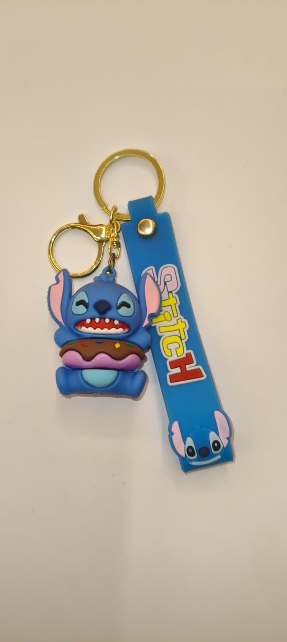 Stitch 10 Rubber Keychain