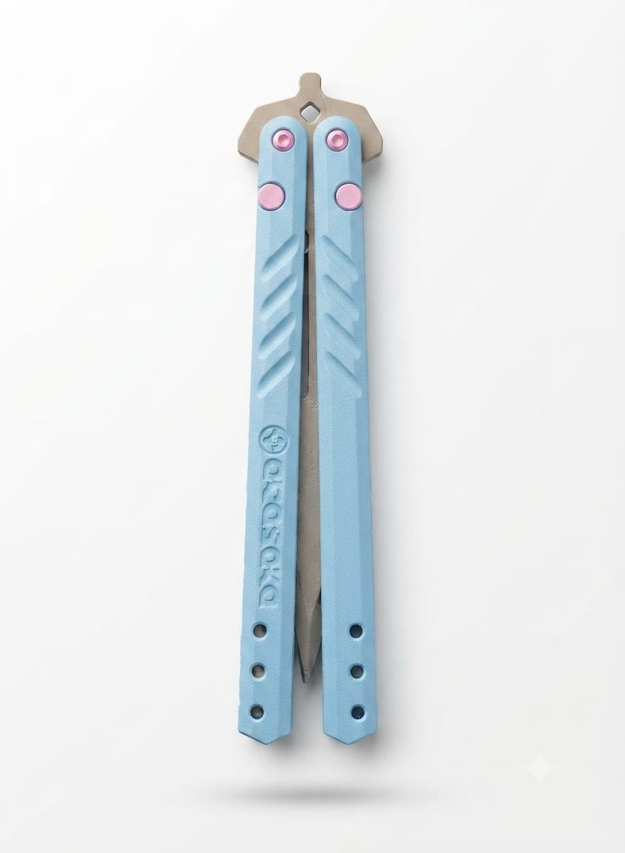 Sky Blue Scalpel Butterfly Knife - Image 2