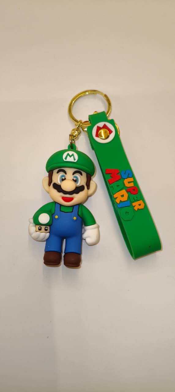 Luigi Mushroom Keychain