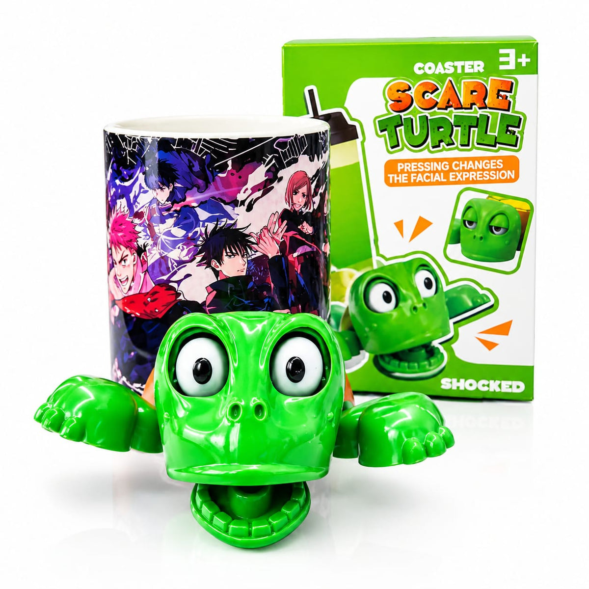 Scare Turtle Coaster Green