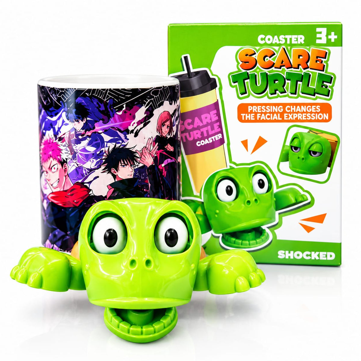 Scare Turtle Coaster Light Green