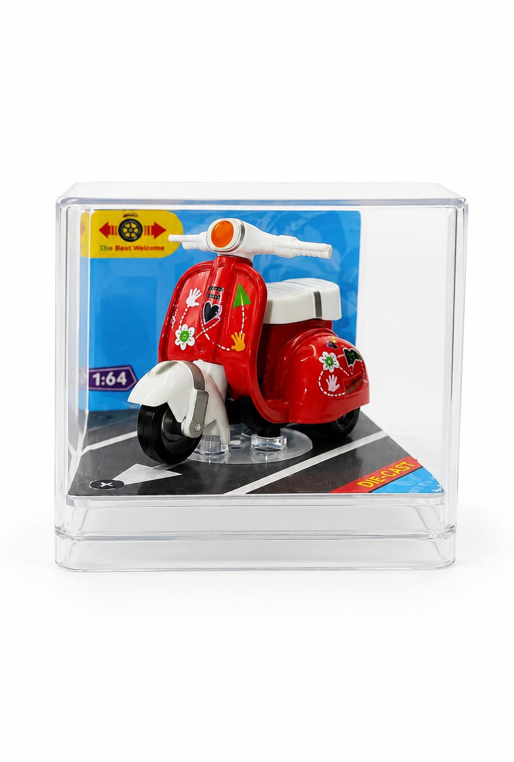 1:64 Die-Cast Scooter Model (Red)