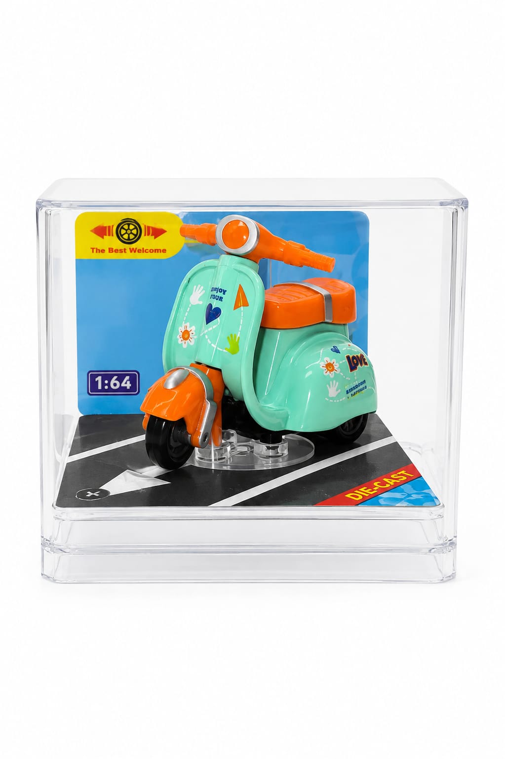 1:64 Die-Cast Scooter Model (Mint Green)