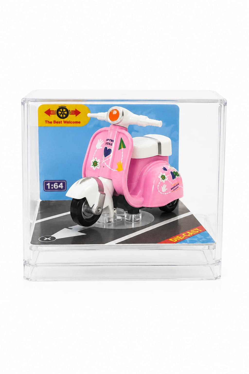 1:64 Die-Cast Scooter Model (Pink)