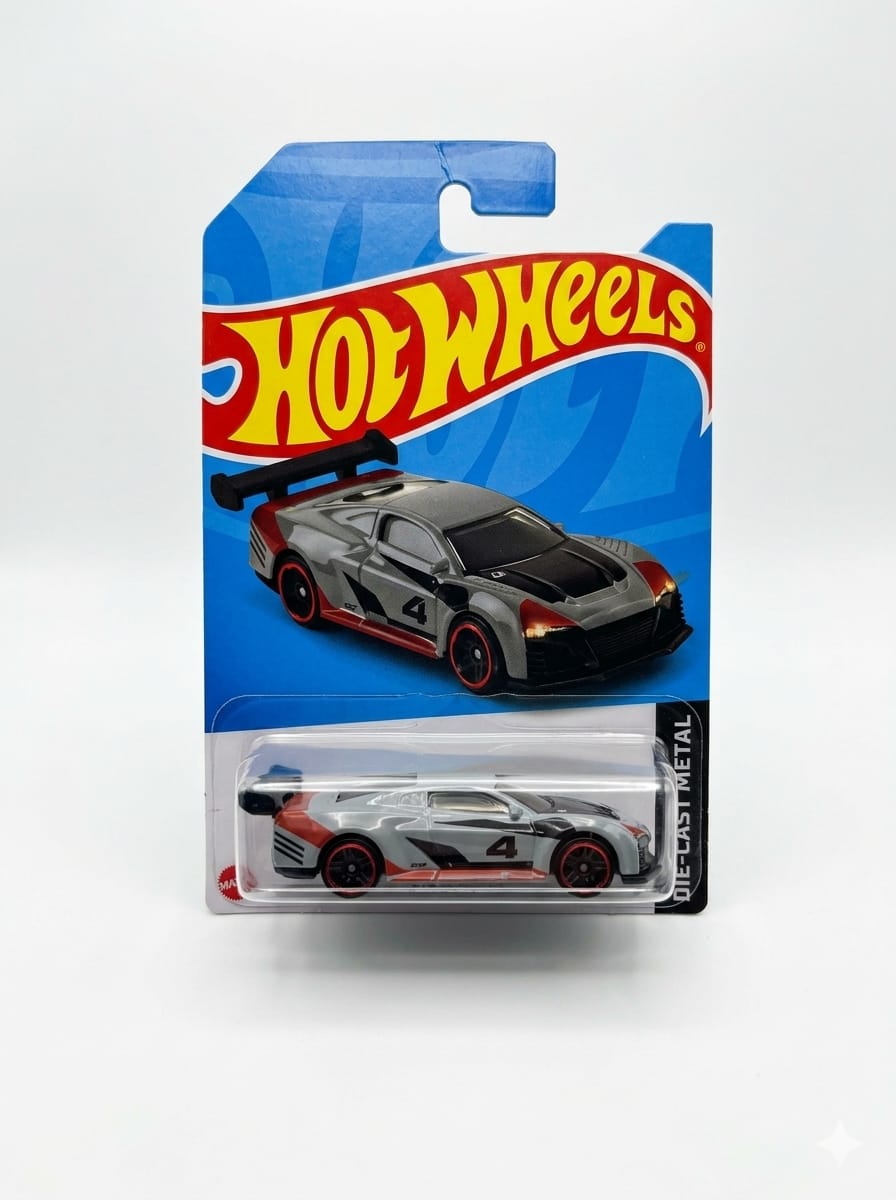 Hot Wheels Grey Racing Sports Car