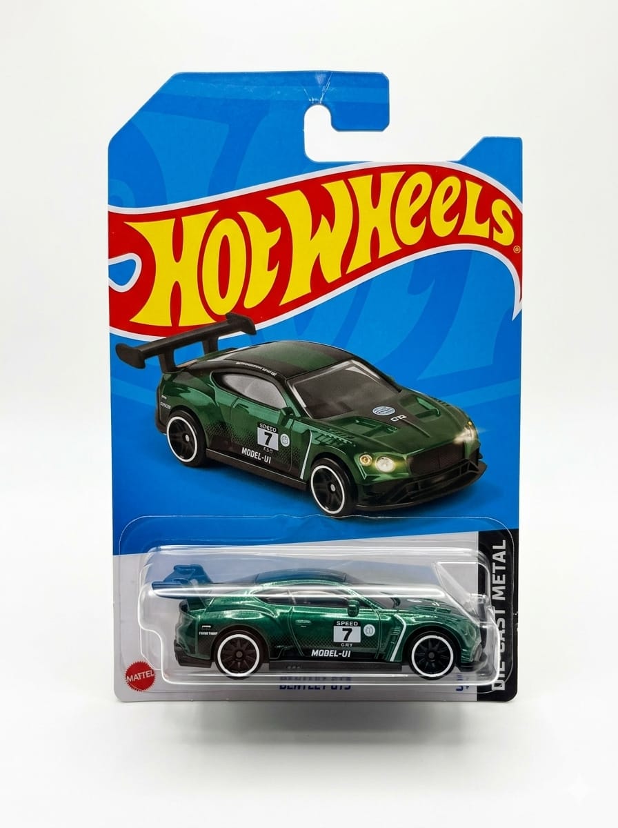 Hot Wheels Dark Green GT Racer #7