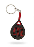 Padel Racket Keychain Red