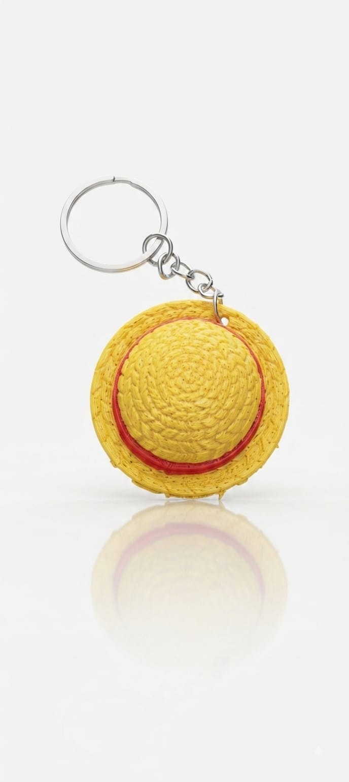 ONE PIECE Luffy Straw Hat Keychain