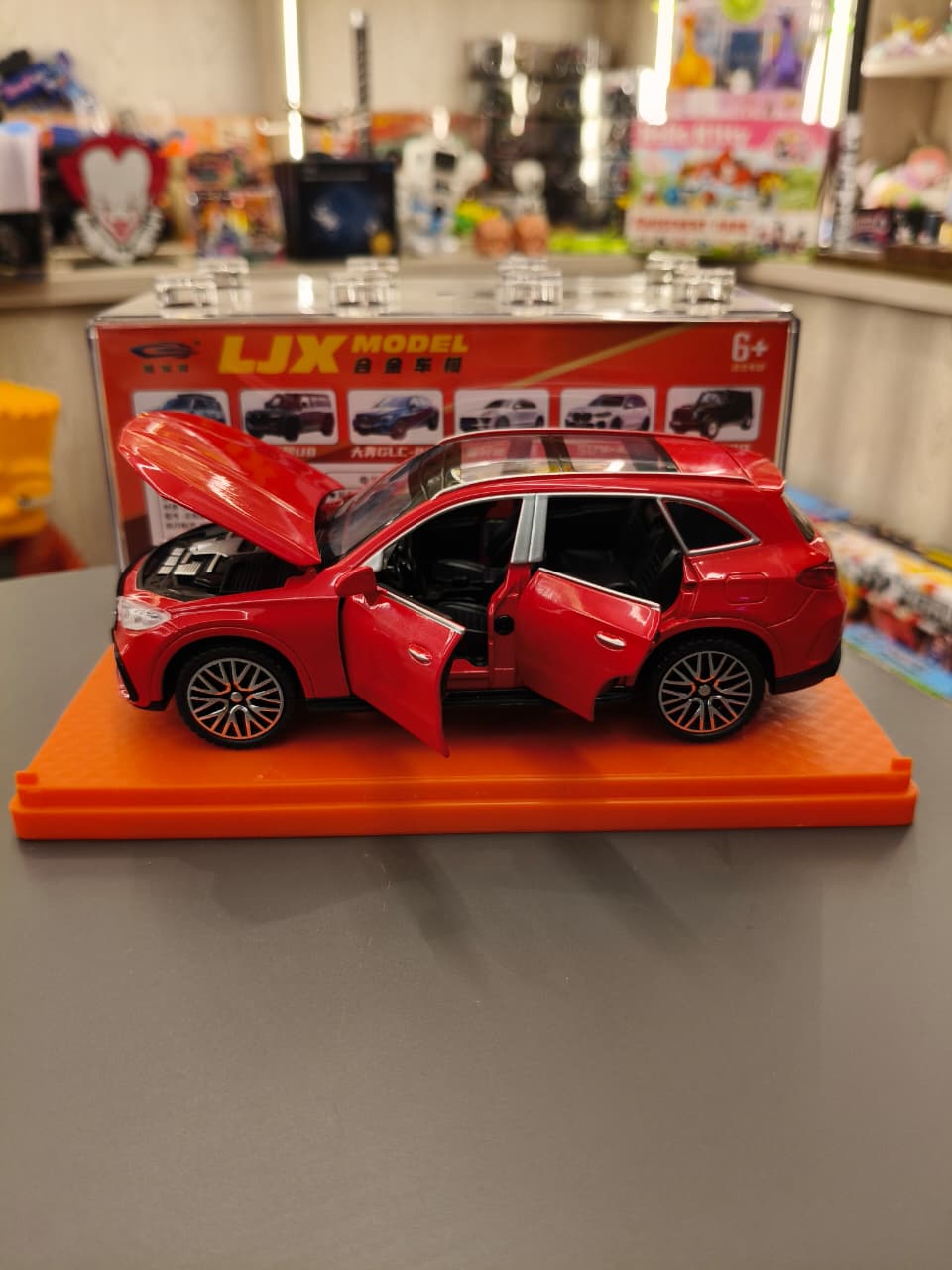 Red Mercedes-Benz GLC SUV Alloy Model - Image 2
