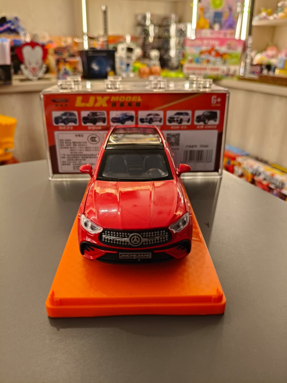 Red Mercedes-Benz GLC SUV Alloy Model - Image 3