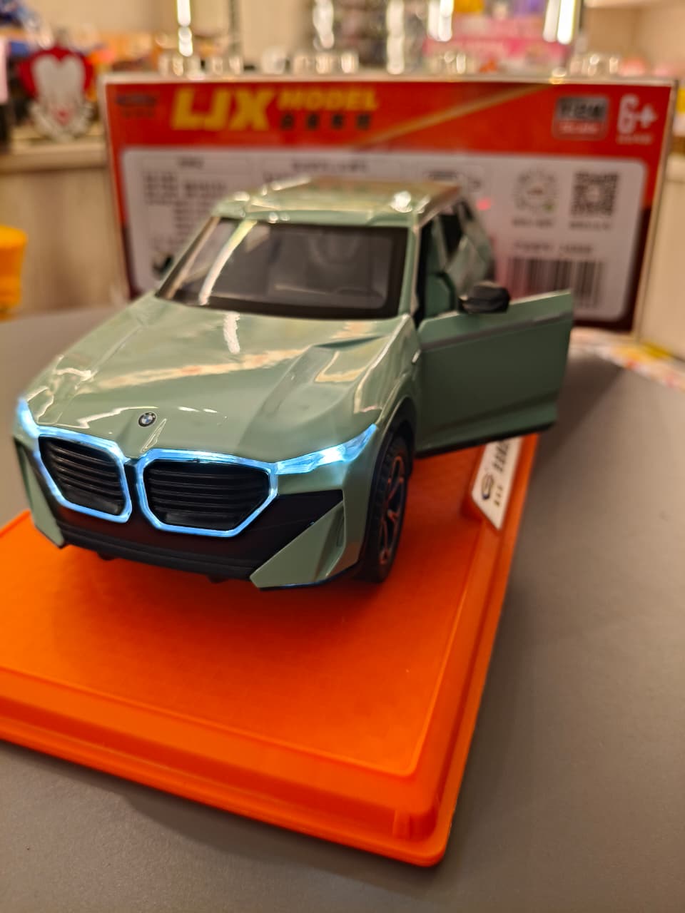 Metallic Mint BMW XM Alloy Car - Image 3