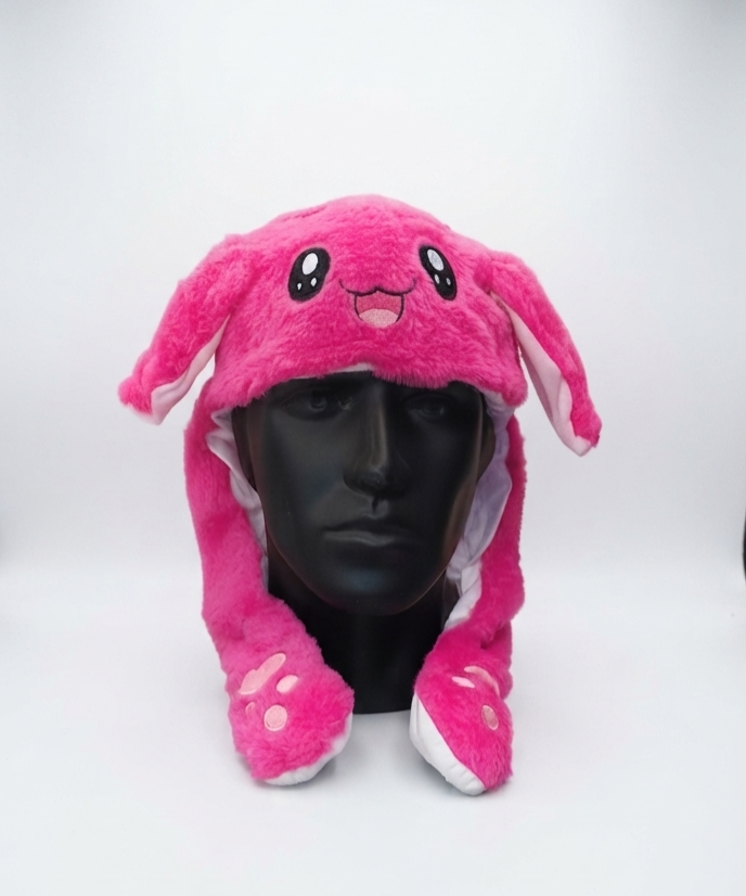 Bunny hat Hot Pink