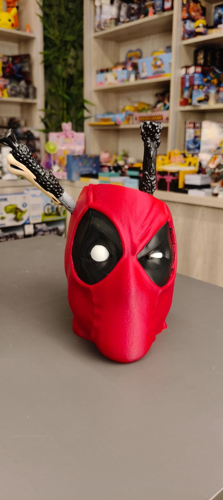 Deadpool Head Pencil Holder