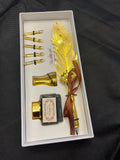 Vintage Gold Feather Quill Calligraphy Set
