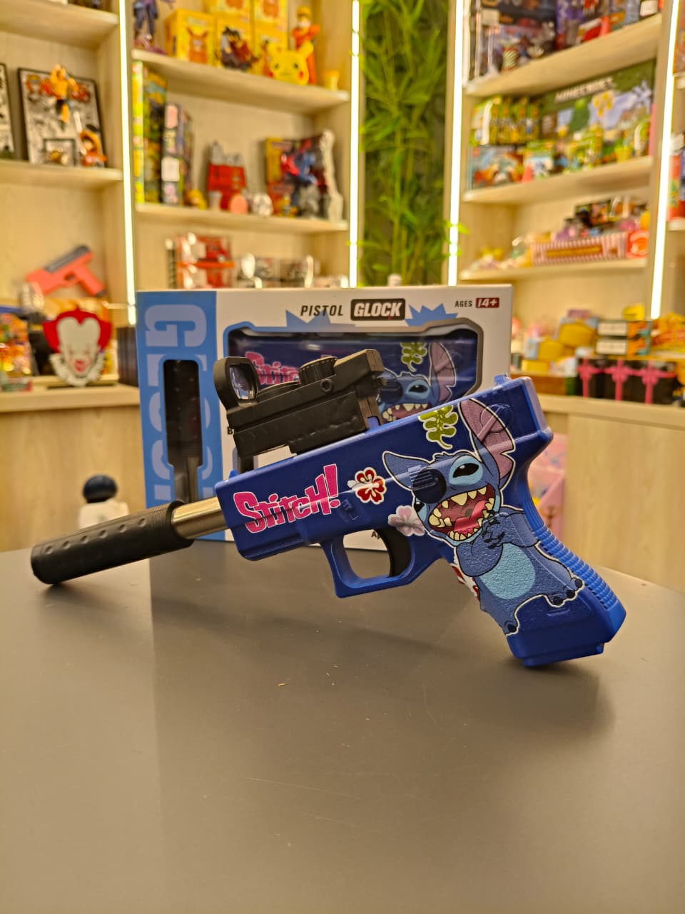 Stitch jelly ball gun Blue