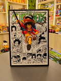 LUFFY one piece figure frame