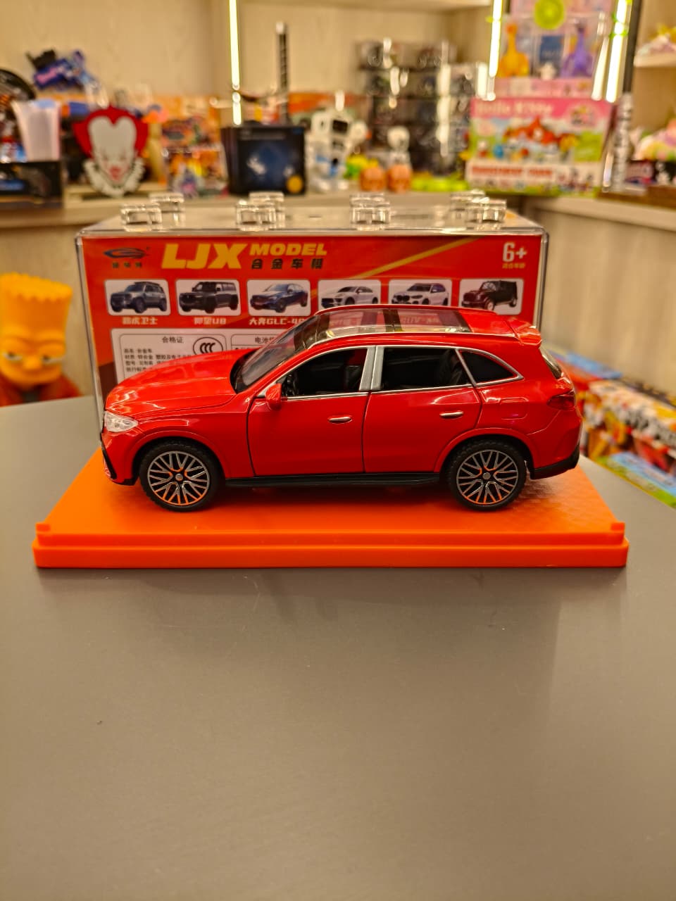 Red Mercedes-Benz GLC SUV Alloy Model