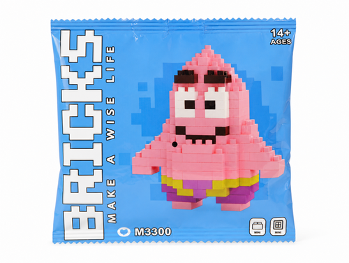 Block Make Wise Pink Mini Blocks Packet product photo