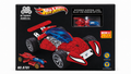 Buildable car and mini vehicle set retail box on white background