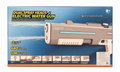 Dual spray electric water gun retail box on white background