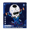 Dynamic dancing octopus toy retail box on white background