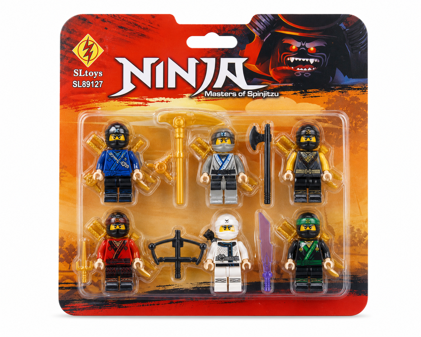 Ninja Masters 6-Piece Mini Figure Building Block Pack product photo