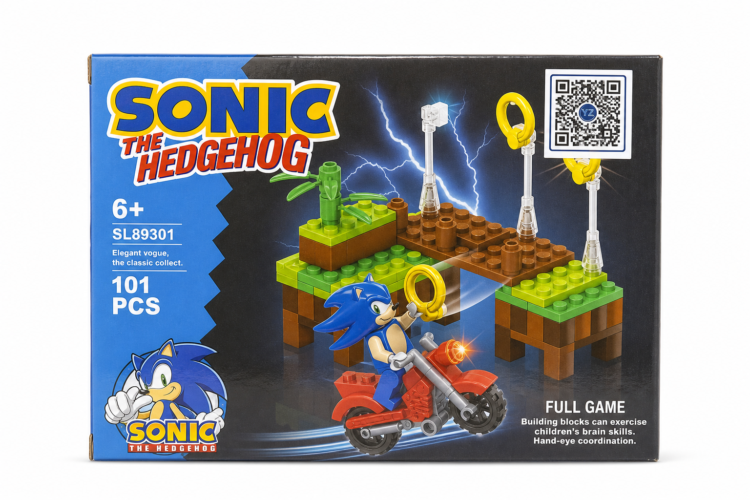 Sonic-style Motorcycle Platform Building Block Set product photo