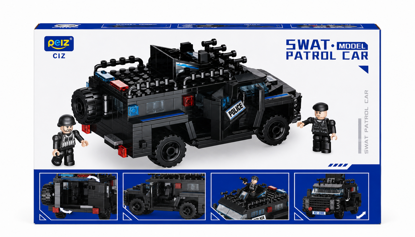 SWAT Patrol Car Building Block Set product photo